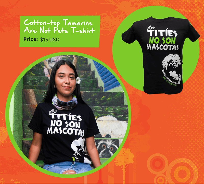 Cotton-top Tamarins Are Not Pets T-shirt