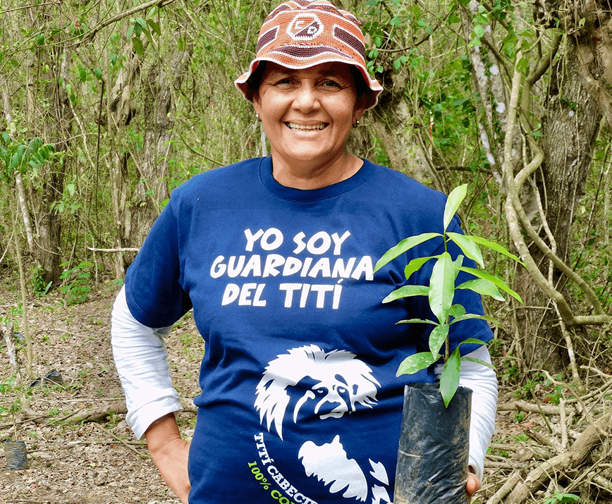 Viveristas en capacitacion en San Juan Mary Luz Peralta